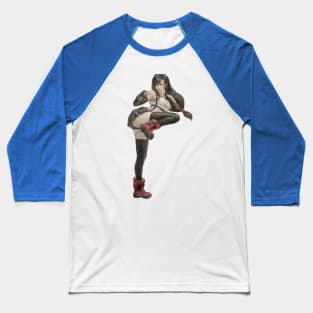 japanese Tifa Lockhart Baseball T-Shirt